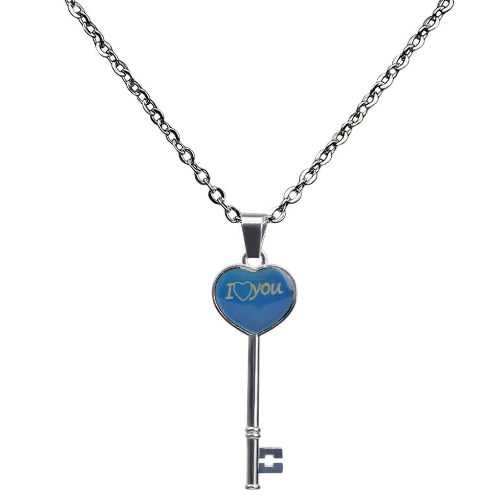 Exquisite Mood Temper Color Change Key Mood Stone Pendants Jewelry Gifts
