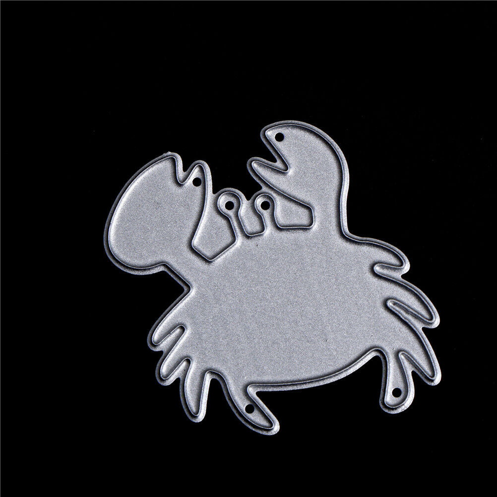 3Pcs Crab Shrimp Seahorse scrapbooking photo album Metal Stencil cutting .l8