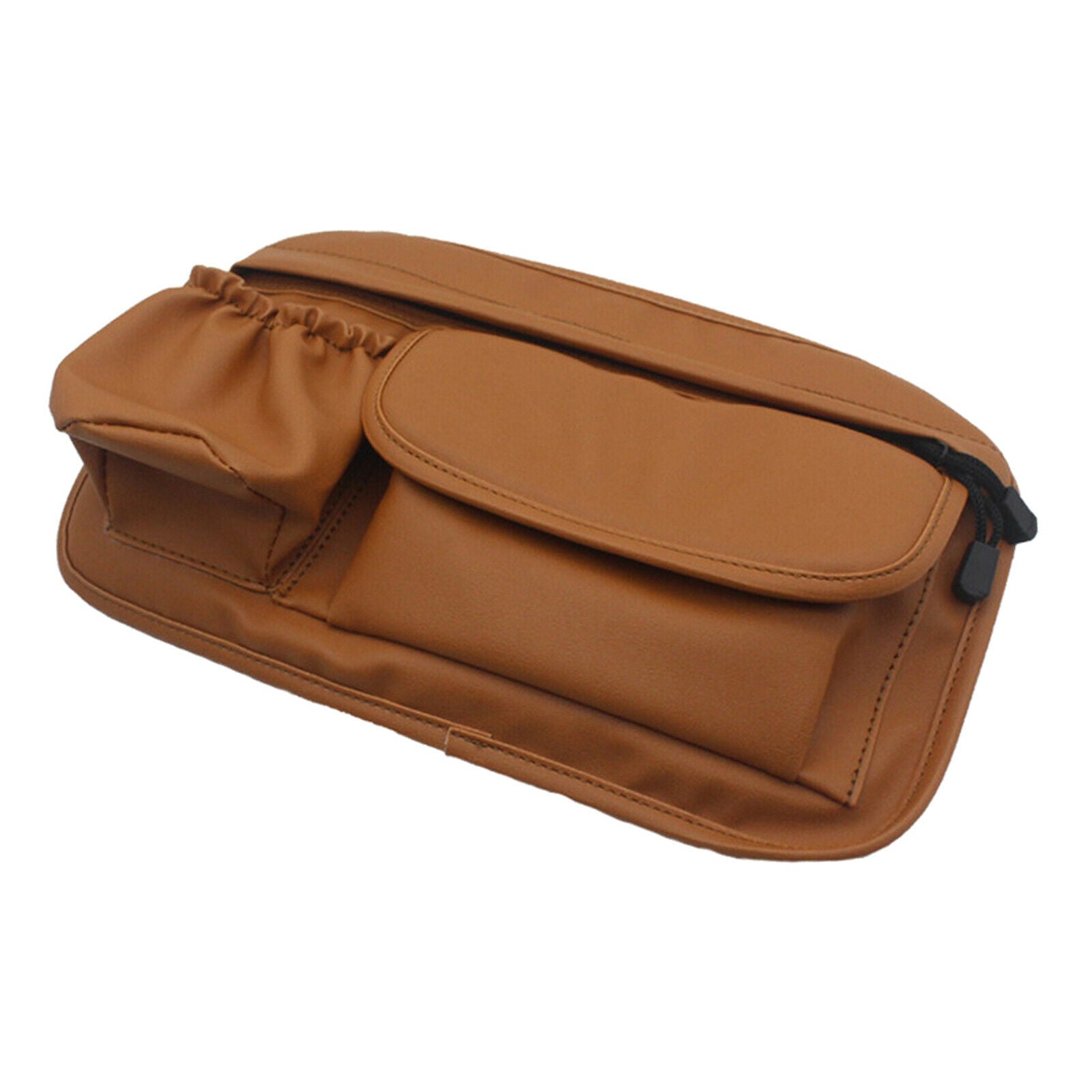 Motorcycle PU Leather Saddle Bag Storage Tool Bags Organizer Easy Install