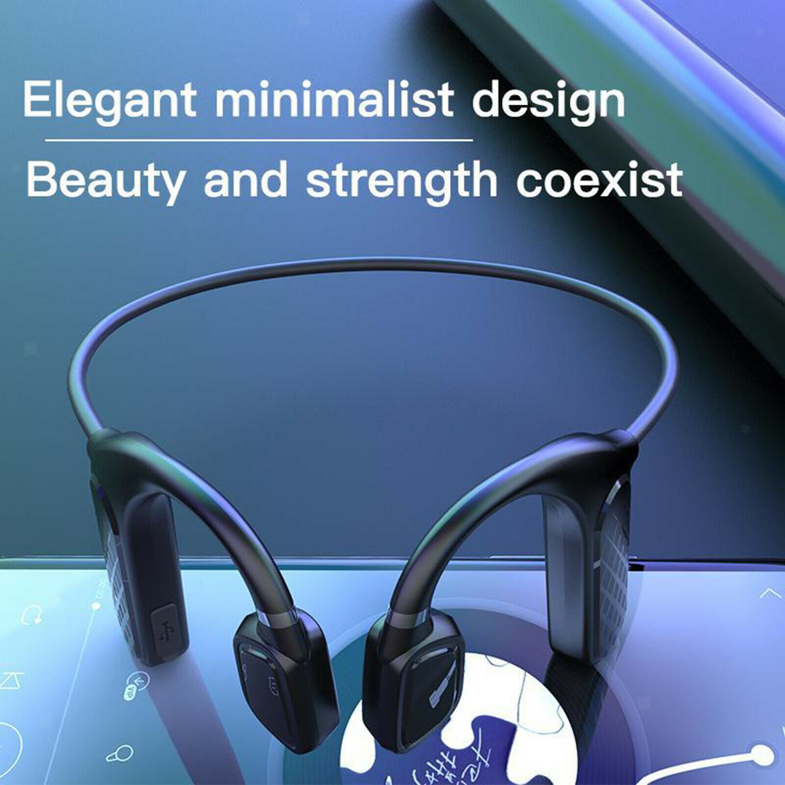Air Conduction Headphones Bluetooth V5.1 Sport Open Head Wireless Headsets