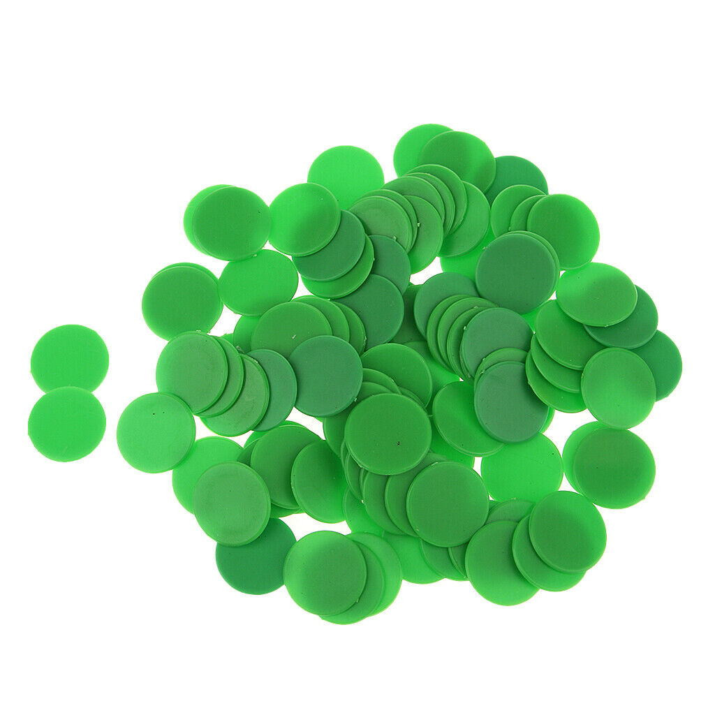 200PCS Opaque Plastic Board Game Counter Chips Gauge