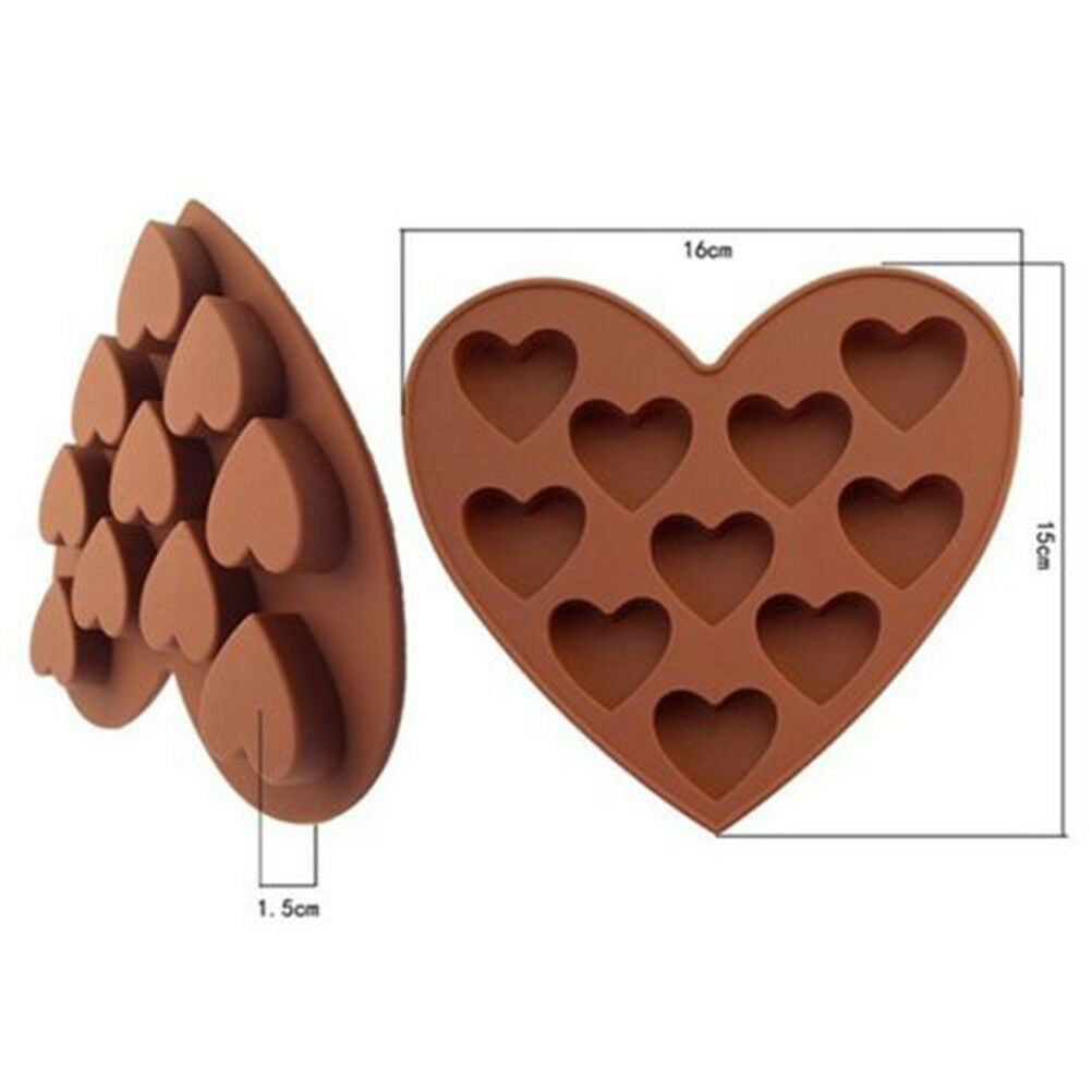 Heart Shape Silicone Cake Mold DIY Chocolate Soap Molds Cake Decorating F.l8