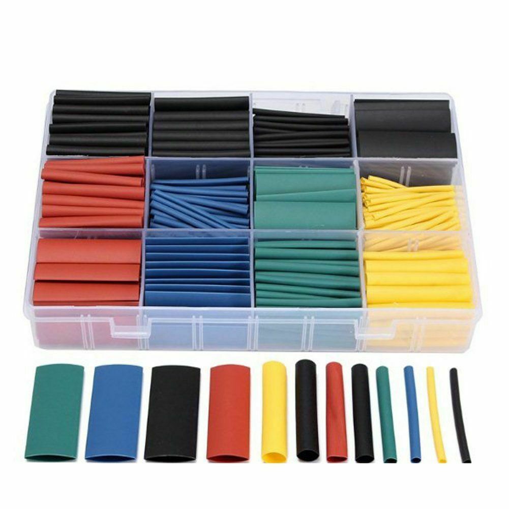 530Pcs Heat Shrink Tubing Insulation Shrinkable Tube 2:1 Wire Cable Sleeve Kit