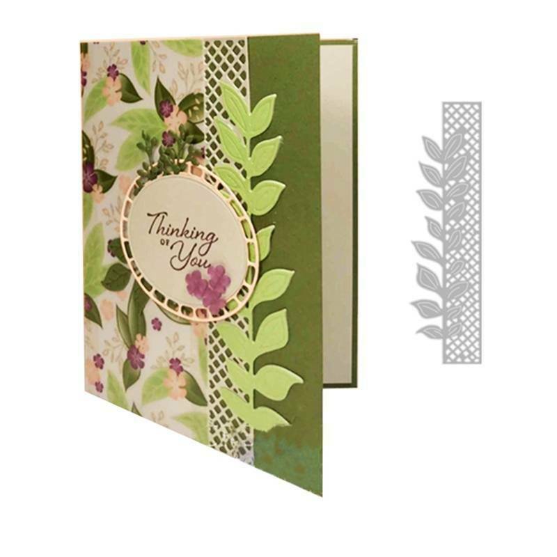 Leaf Stripe Cutting Dies Stencil DIY Scrapbooking Album Paper Card Embossing