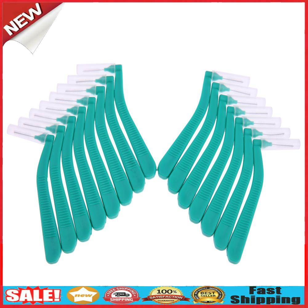 15pcs L Shape Tooth Interdental Brush Oral Care Cleaning Orthodontic Brush @