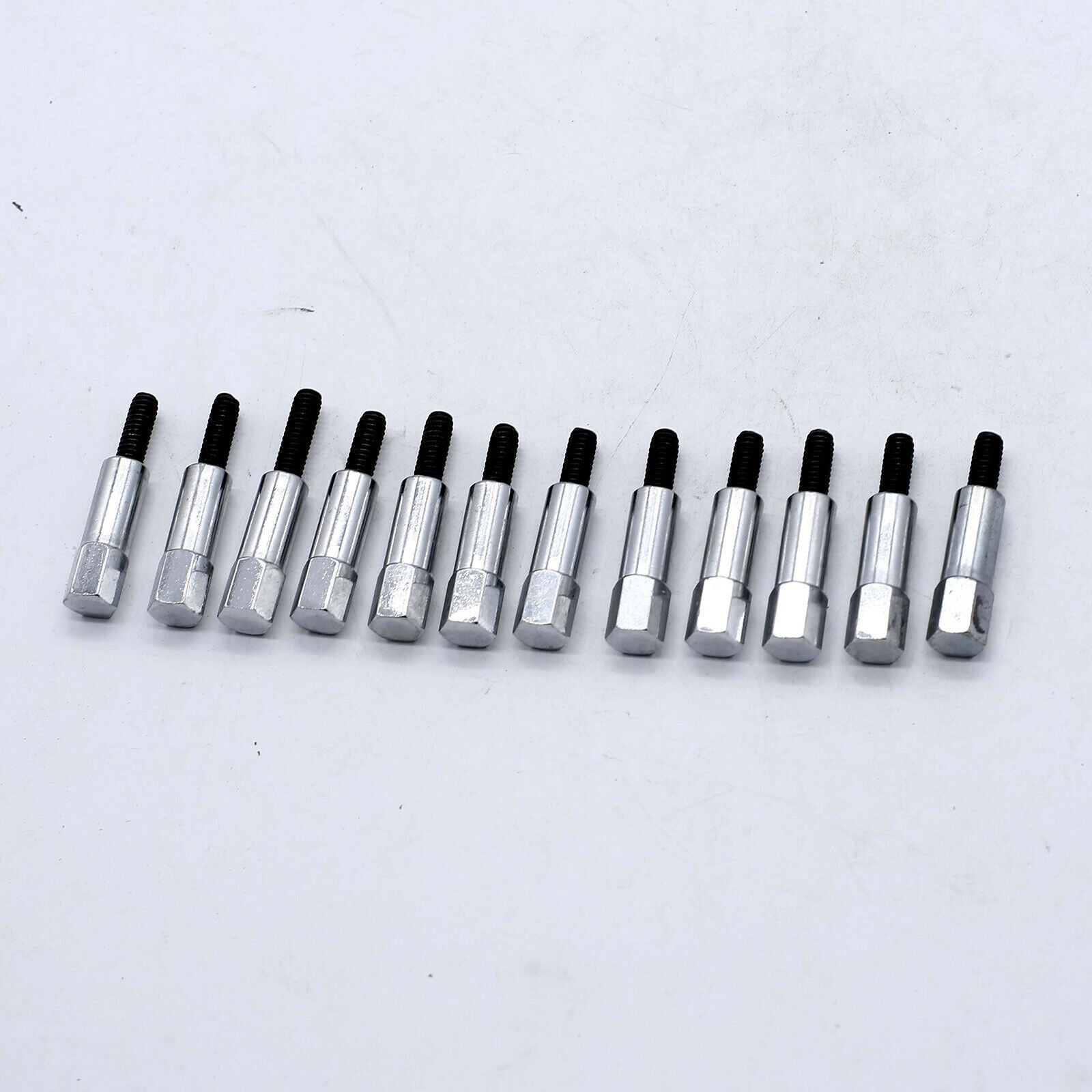 12Pcs Chrome Valve Cover Bolt Set for Chevy 307 400] Durable Easy Install