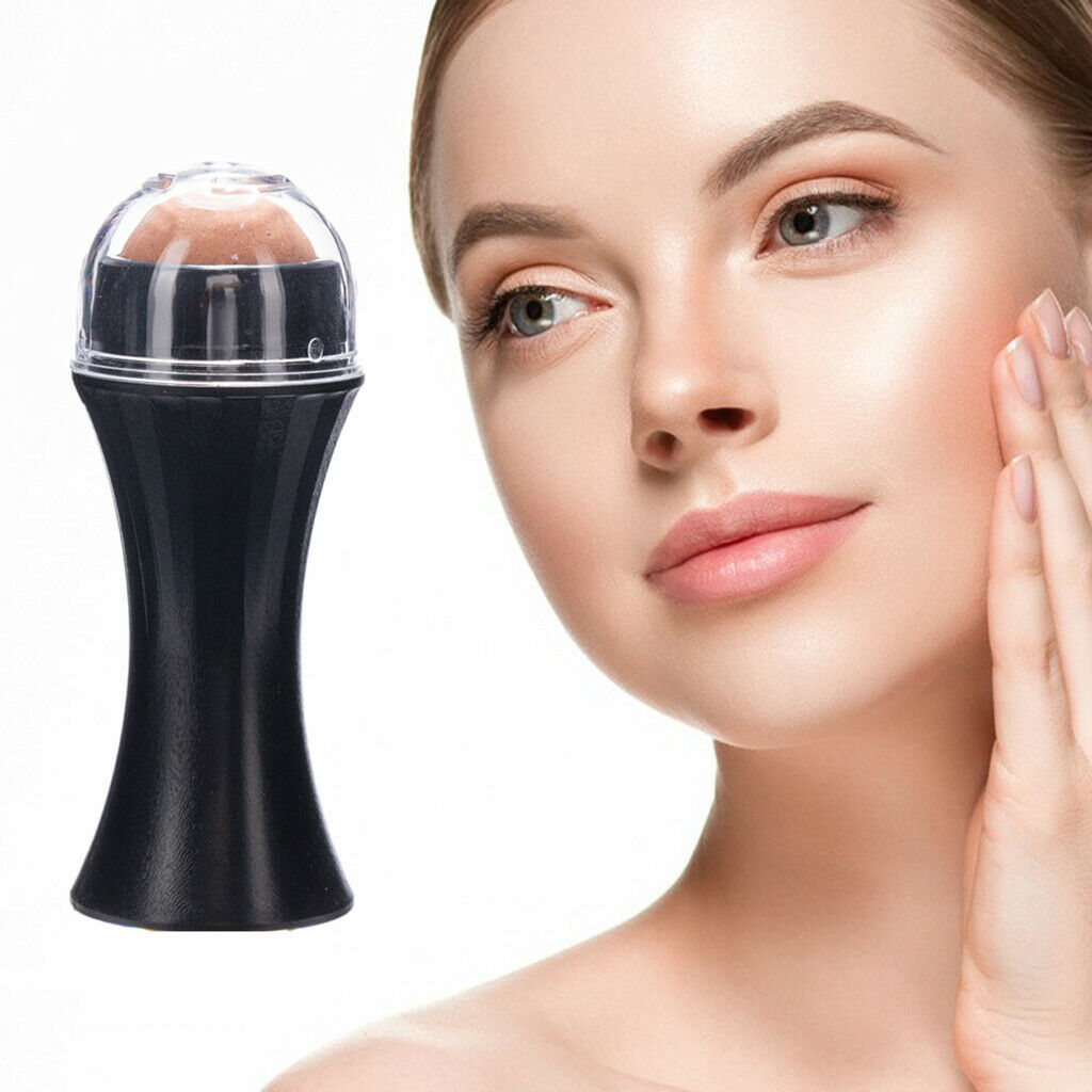 Face Oil Absorbing Volcanic Stone Roller Reusable Skincare Tool for At-Home
