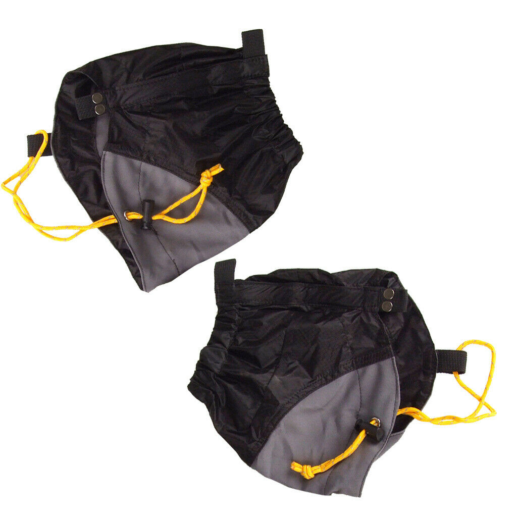 Outdoor Hiking Walking Hunting Climb Waterproof Gaiters Legging Leg Cover Black