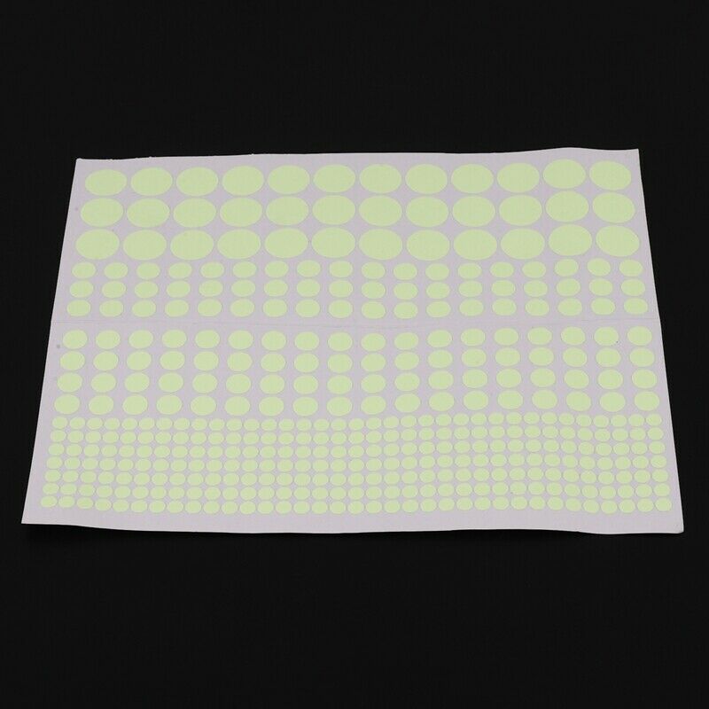 1X(407Pcs Diy Glow In The Dark Wall Stickers Luminous Fluorescent Rould Dot Fo7)