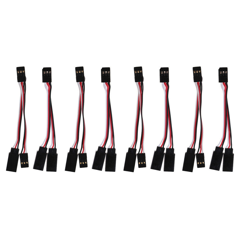 8x Y-Harness 3Pins Wire Harness Cable Connector Wire Adapter for RC Car ESC
