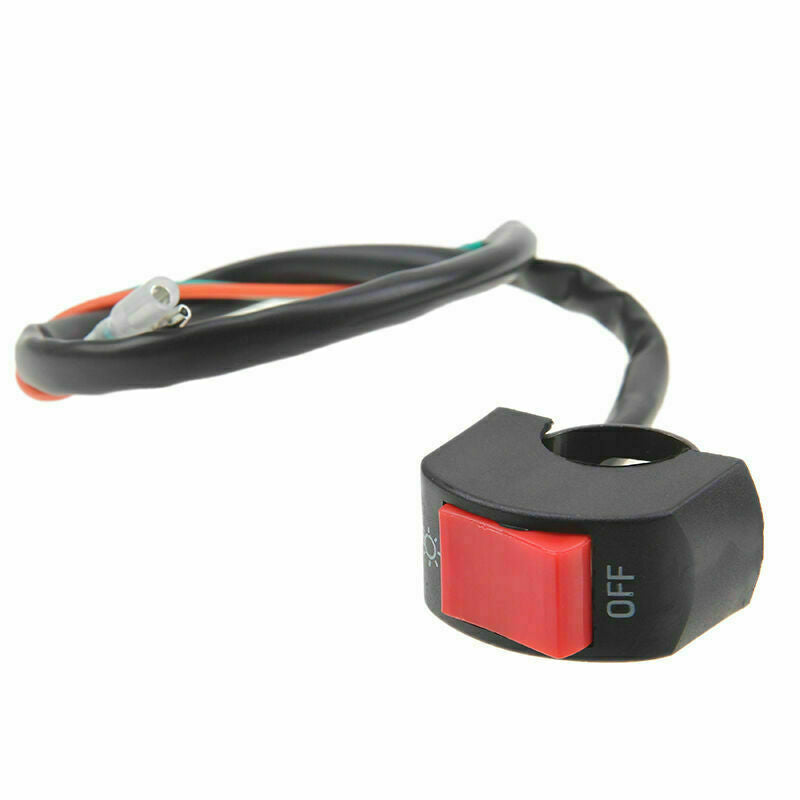 7/8" Handlebar Headlight Spot Light ON/OFF Switch Universal For Motorcycle Bike