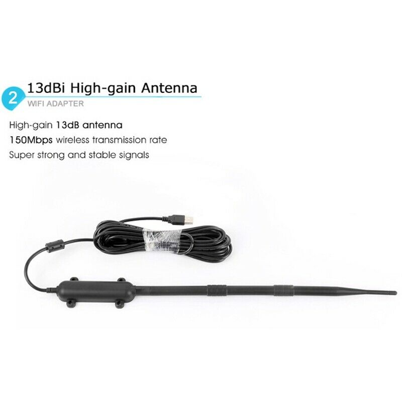 Outdoor High Power WiFi Router USB Adapter Long Range Antenna Signal Wifi WireM5