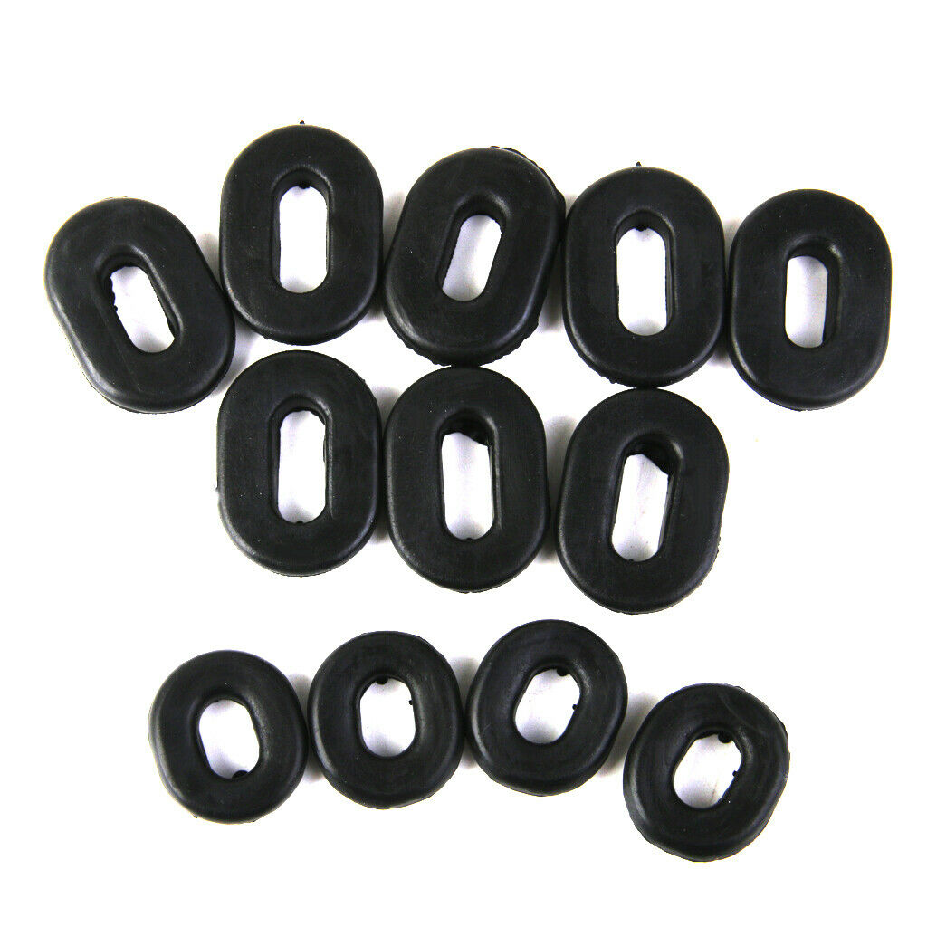 60pcs/Set Oval Round Rubber Side Cover Grommet For Motorcycle CG125