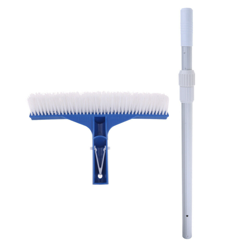 Swimming Pool Soft Cleaning Brush w/ 1 Meter Pole Set for Pool Moss Removal