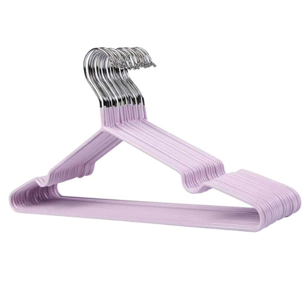 20pieces Clothes Hanger Heavy Duty Coat Hanger Rack Bathroom Blue/Lilac