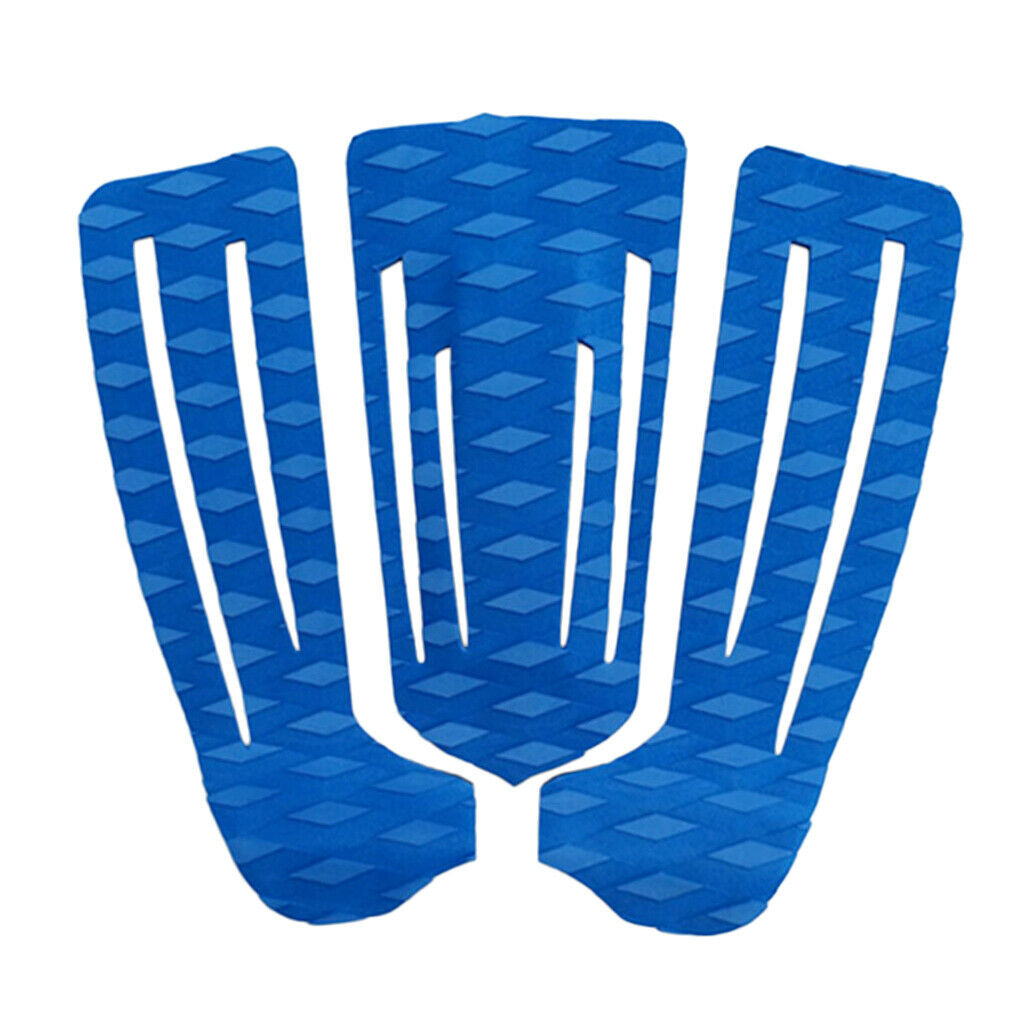 3Pcs Premium Surfboard Traction Pad Tail Pads Surfing Paddleboard Deck Grips