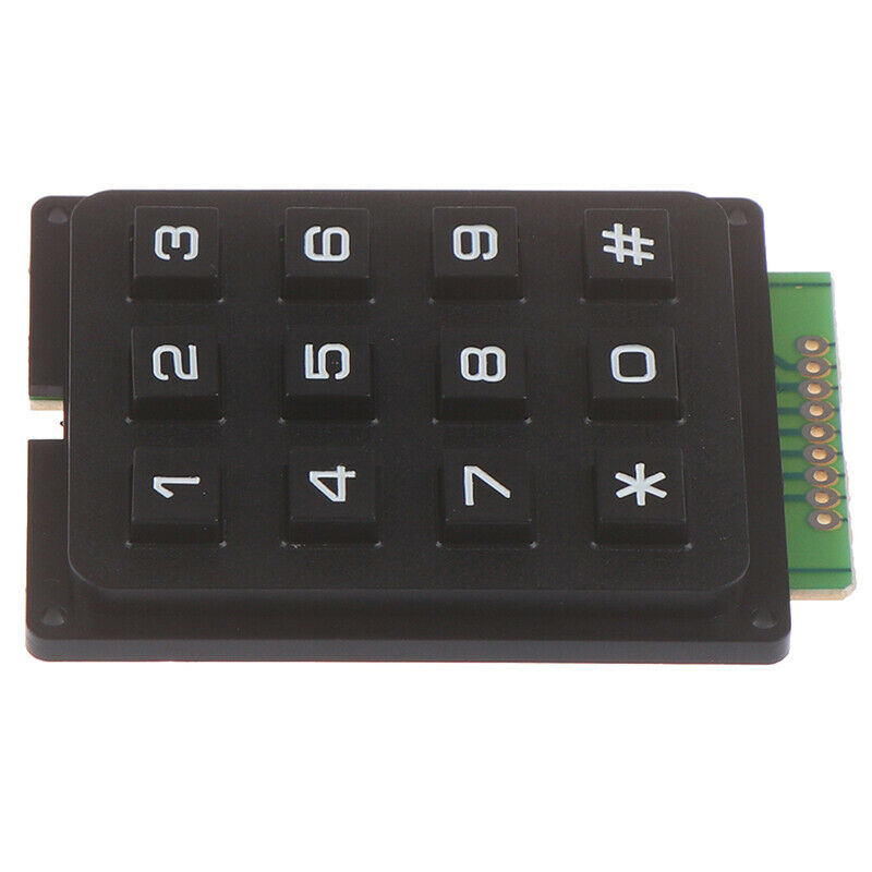 12Key Membrane Switch Keypad 3 x 4 Matrix Keyboard Module Membrane Switch Key SJ
