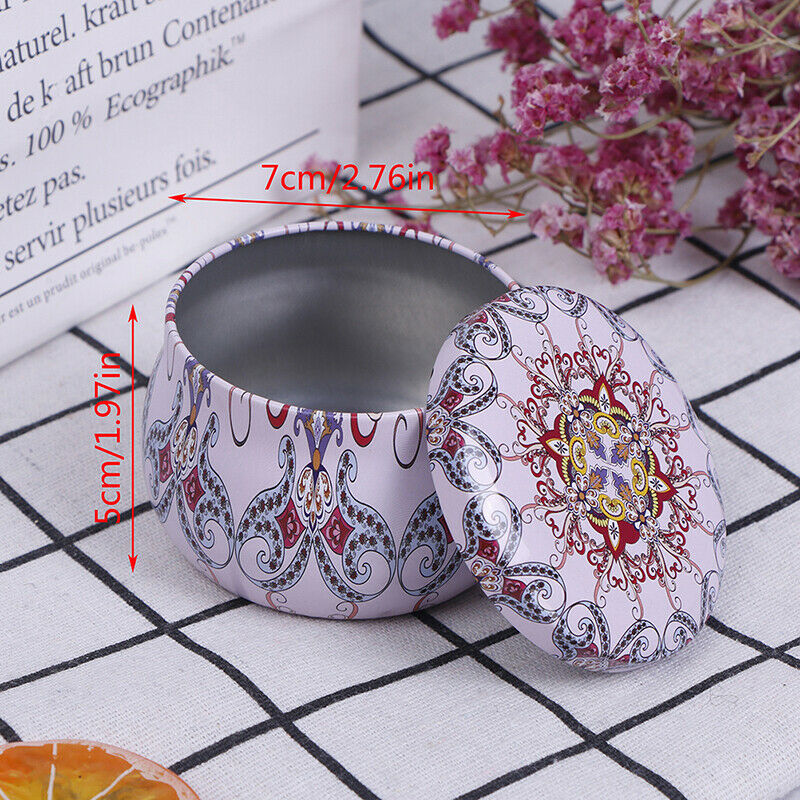 Natural Scented Candle Empty box Tin Can Home Decoration Outdoor Candy Gi.l8