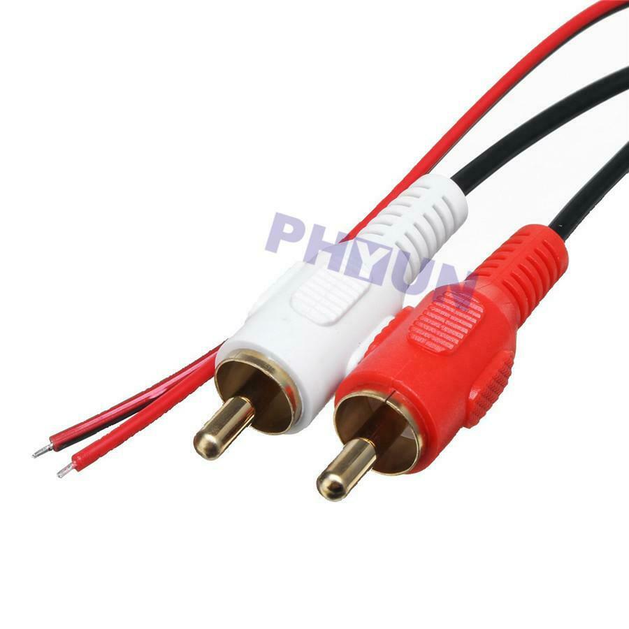 1 Pc 23cm Bluetooth AUX Cable Adapter Connect To Phone/Pad/Mp3 Two RCA Interface