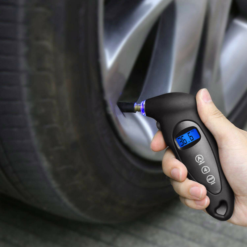 Auto Truck Tool Meter Psi Tire Pressure Gauge Digital Air Sensor Pressure Gauge