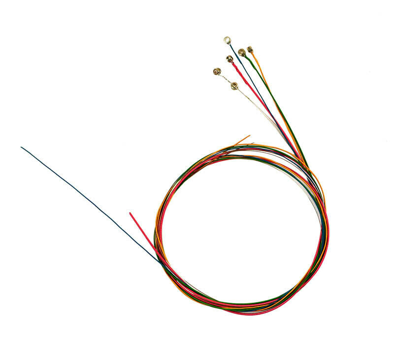 6Pcs Stainless Steel Different Colors 1st-6th Guitar Strings for Acoustic Guitar