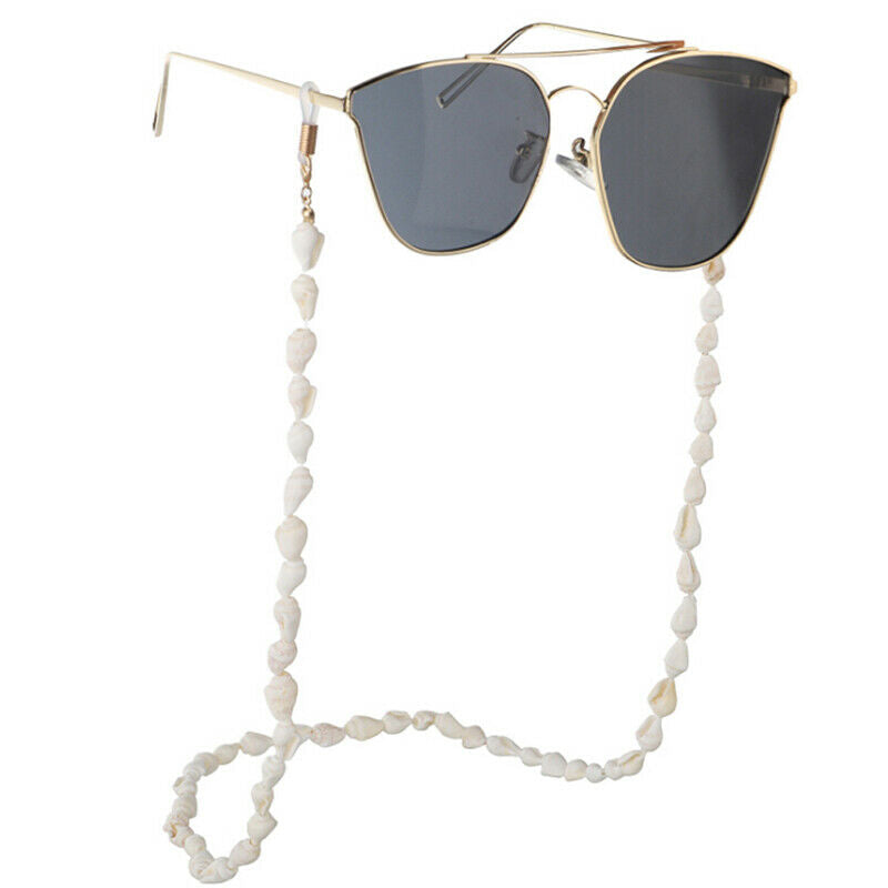 Sunglasses Holder Chain Shell Reading Glasses Spectacles Neck Cord Metal StrapBD