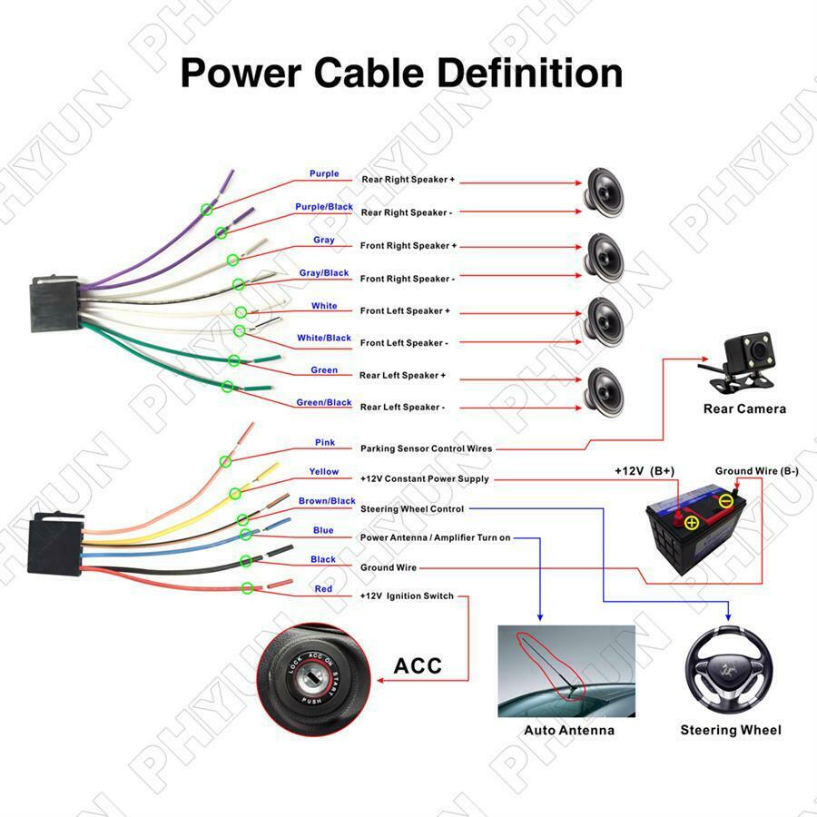 Universal 3.8" Car SUV Radio FM Player Steering Wheel Control Support Micophone