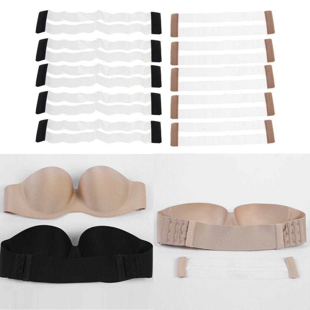 Removable Extension with 3 Stretchable Back Hooks for Bra