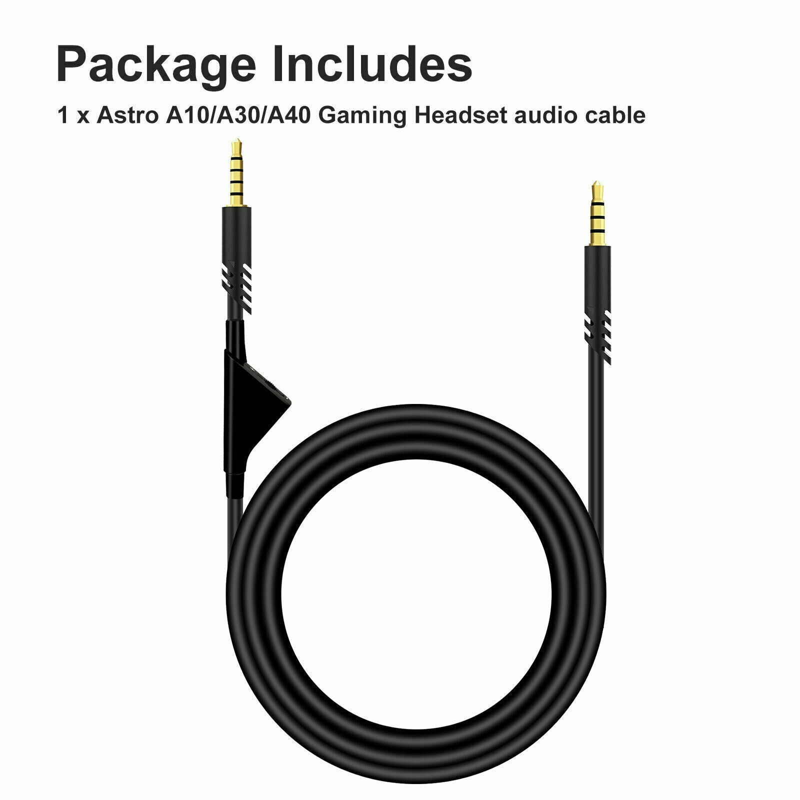 Replacement Audio Cable Cord Volume Control for Astro A10 A40 Gaming Headset 2M