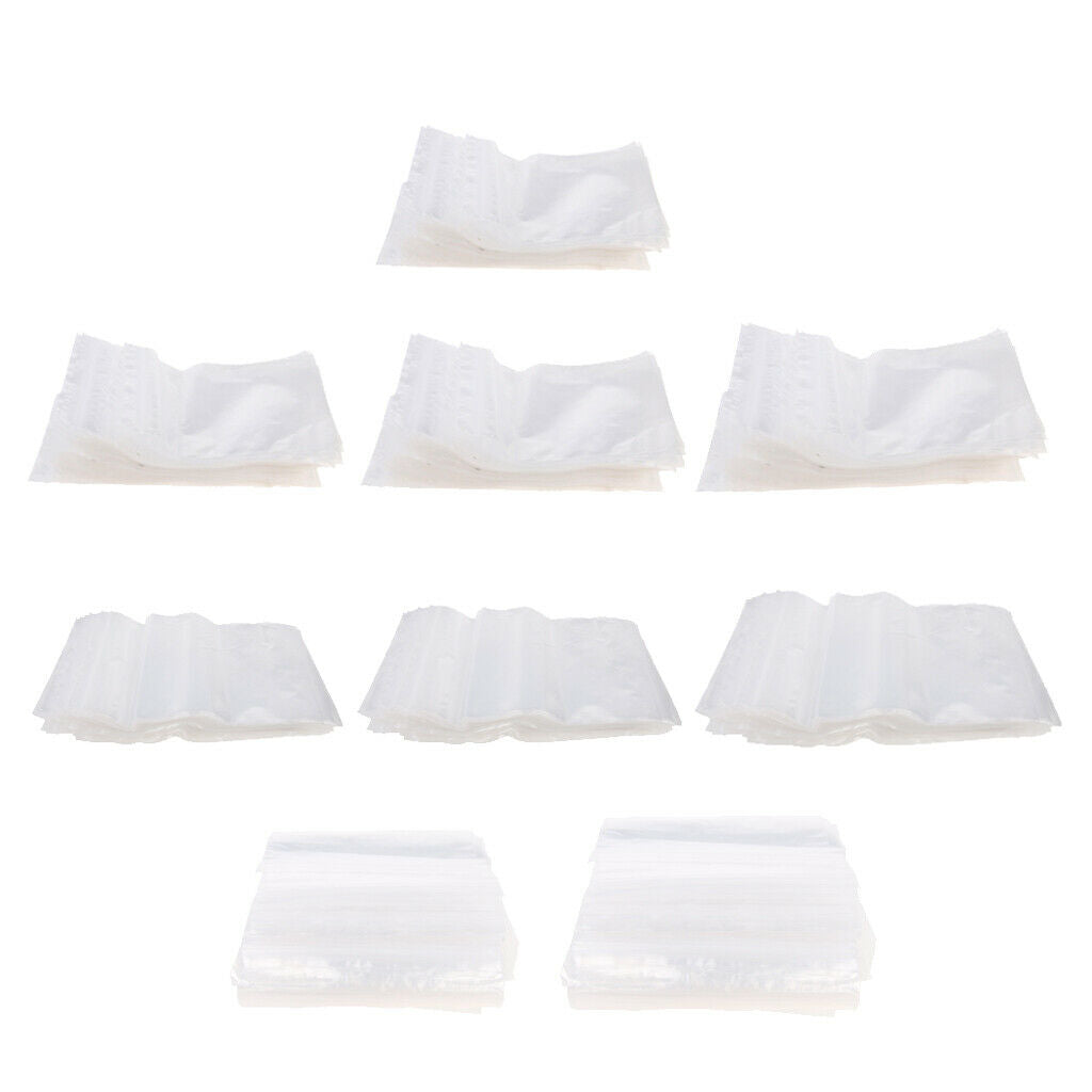 100 Pieces Clear Grip Seal  Bag Self Seal Resealable Bags 11Ã—16cm