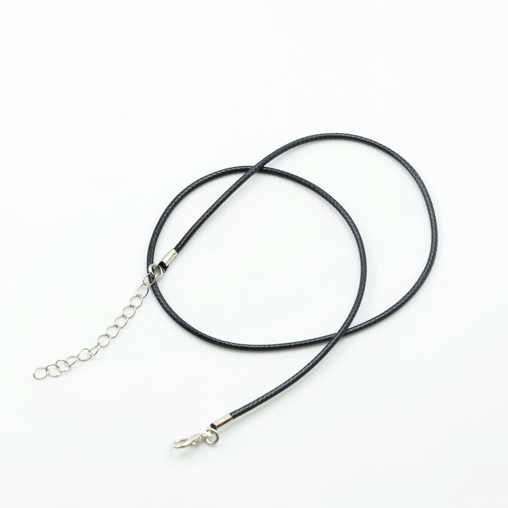 8Pcs Mixed Color Waxed Necklace Cord Rope with Clasp for Jewelry Making DIY