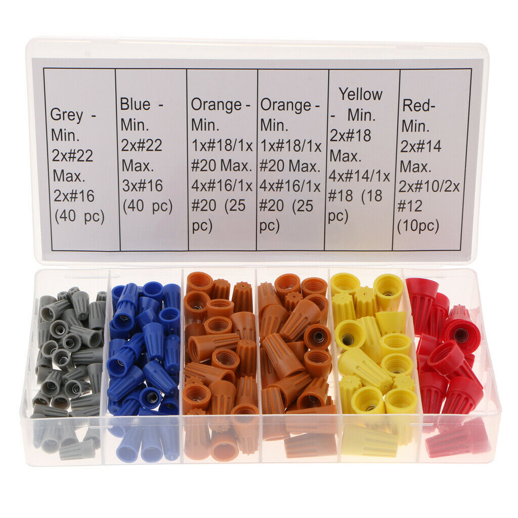 158 Pcs Terminal Cable Clamps Rotating Wire Connector Pressure Crimping