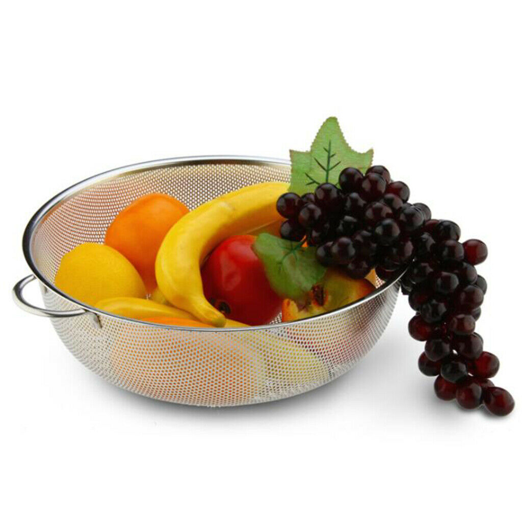 Stainless Wash Rice Colander Sieve Strainer Water Filter Drainer 16.5cm