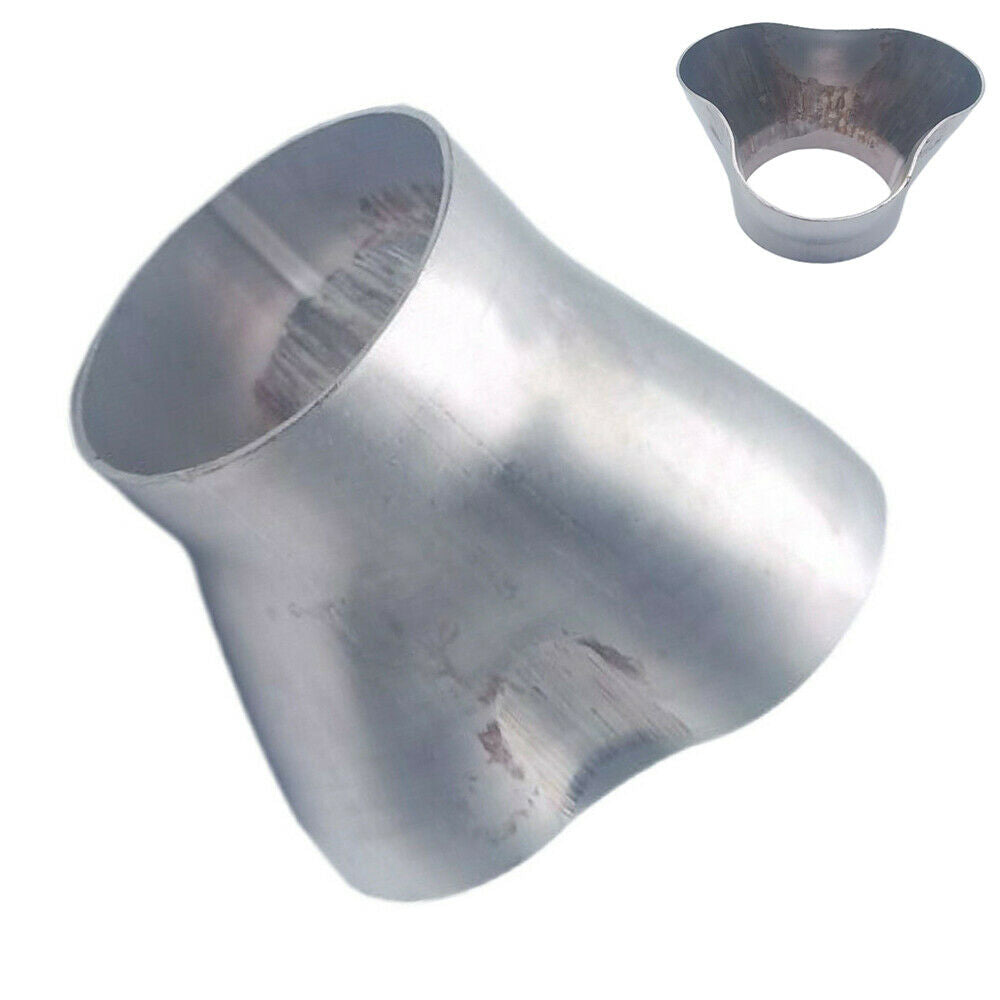 Stainless Steel 3 into 1 Car Exhaust Header Collector 1.75" Inlet 2.38" Outlet