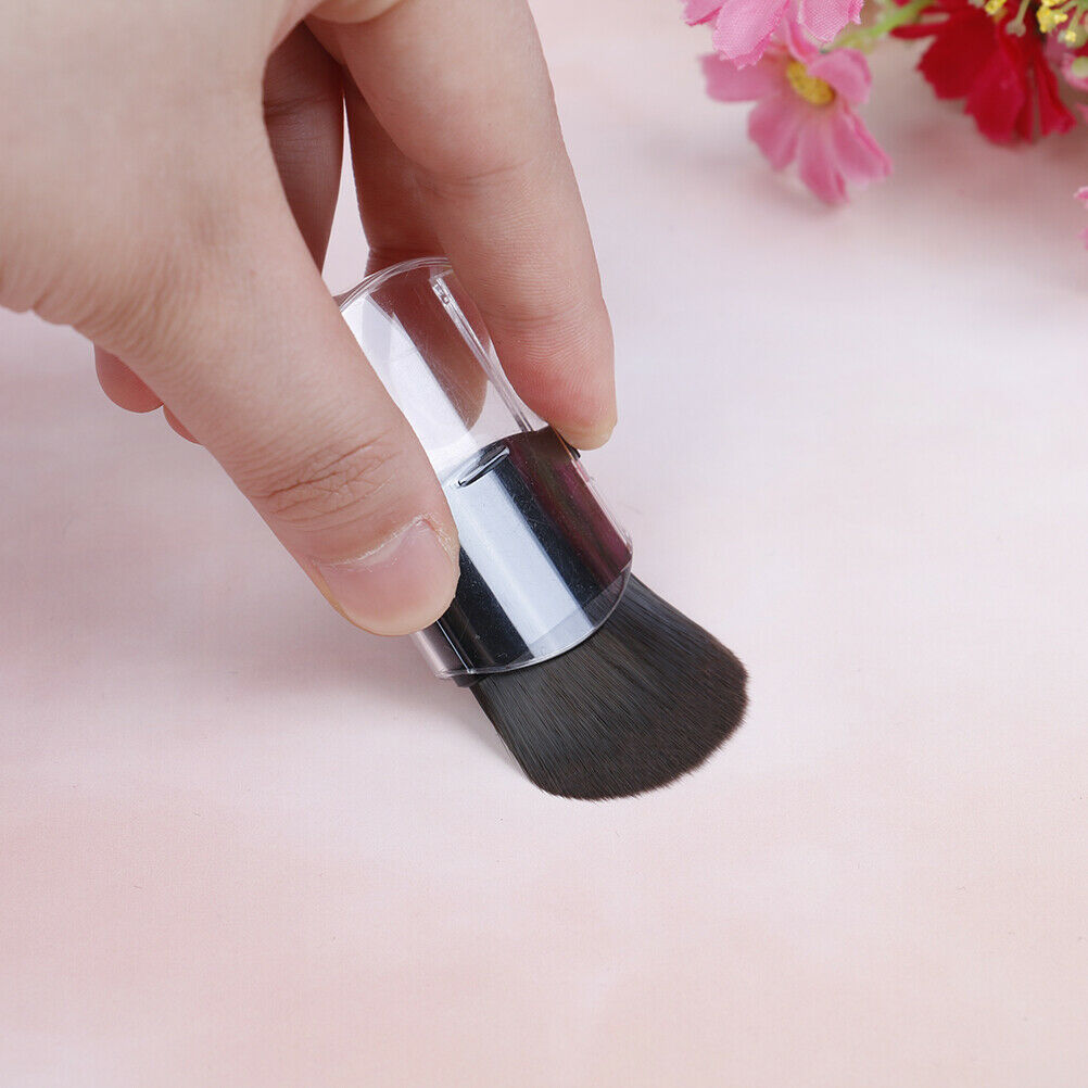Mini Blusher Makeup Brush Portable Travel Soft Telescopic Single Face-Fou.l8