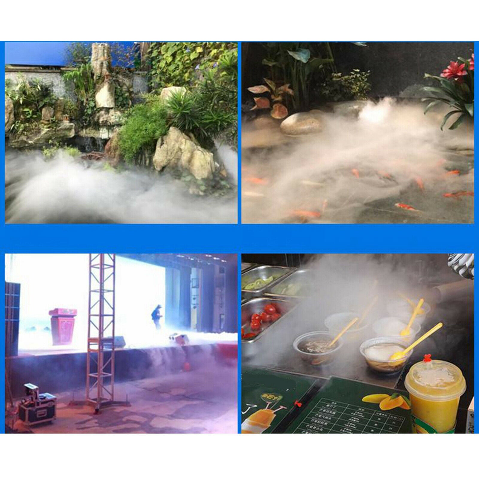 Mini 15W Waterproof Ultrasonic Mist Maker Air Humidifier Aquarium Fogger