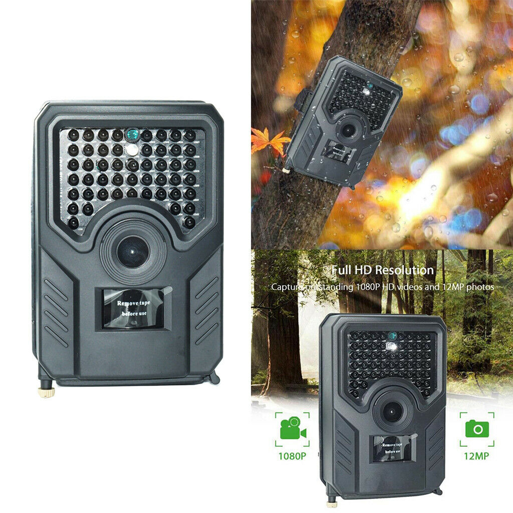 IP56 Hunting Trail Camera Wildlife Scouting PIR Auto Motion IR  Cut Cam