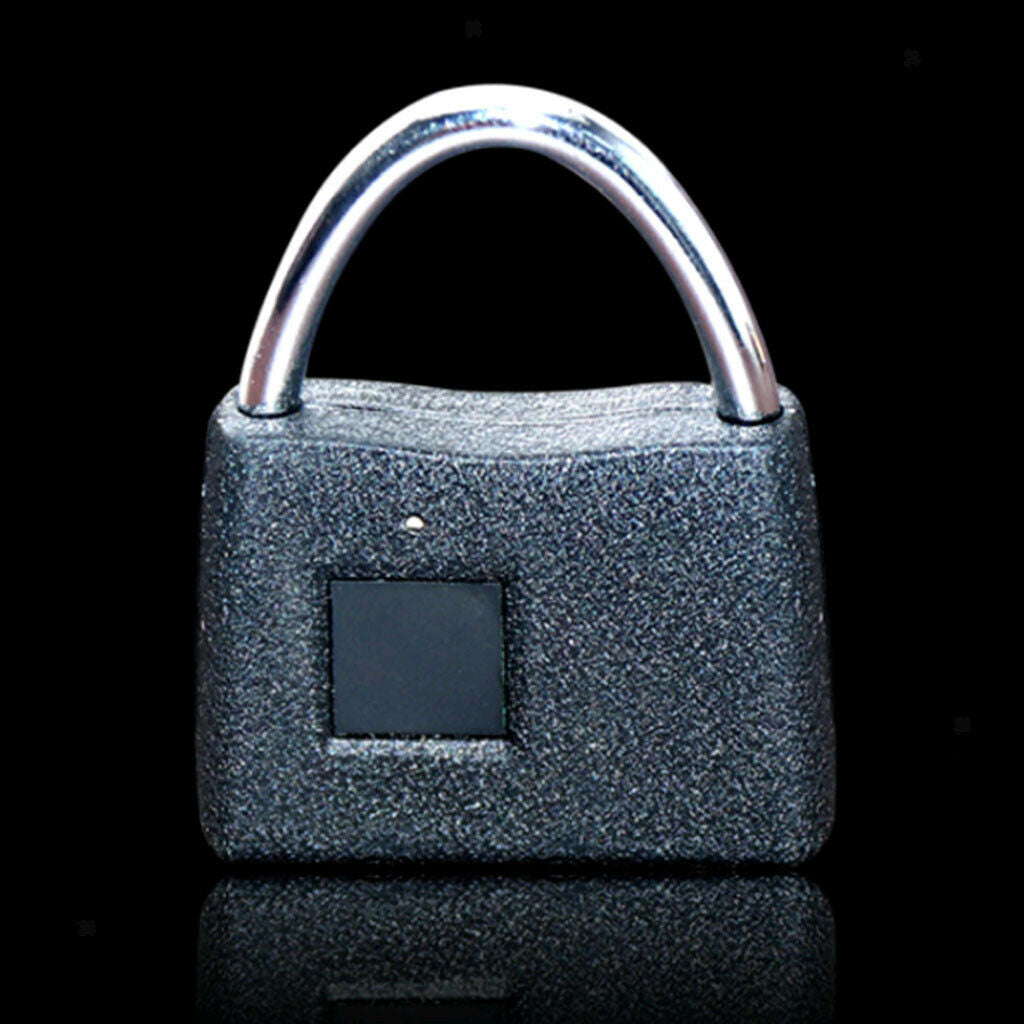 Universal Smart Fingerprint Padlock Anti-theft Frosted Lock frosted black