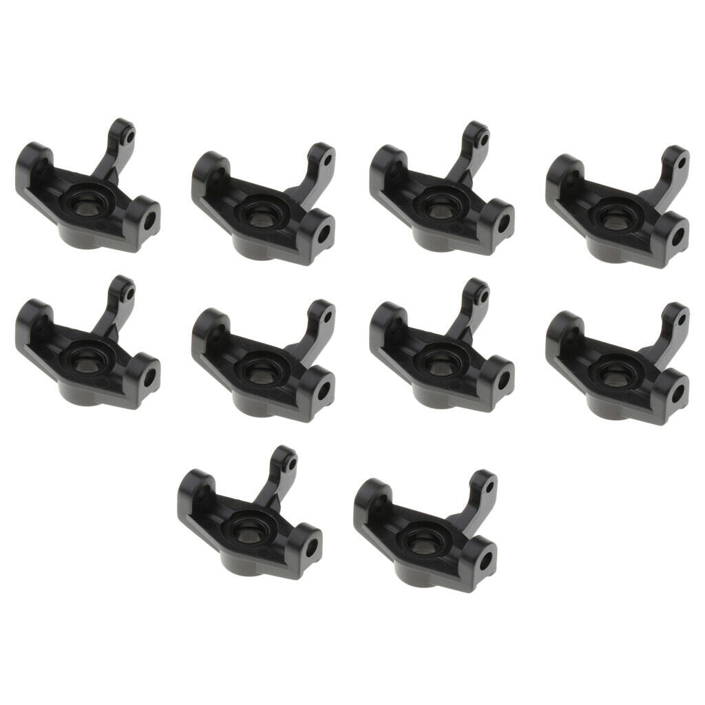 10 Packs 1:14 RC Vehicle Front Hub Carrier Black for WLtoys 144001 Accs