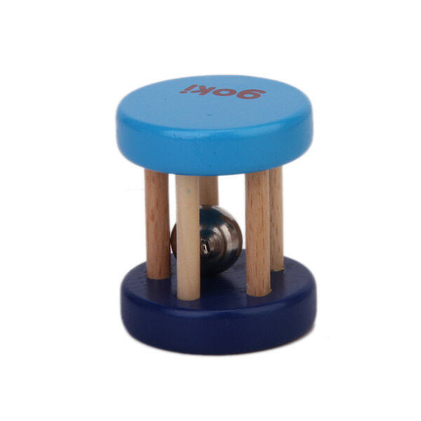 Random 1pc Baby Kids Wooden Cage Rattle Bell Classic Musical Gift Toys