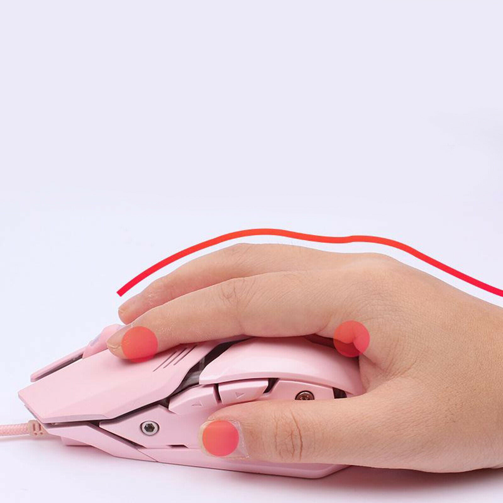 HMO-161 6 Button Colorful LED Wired Gaming Mouse Silent For Laptop PC Gamer