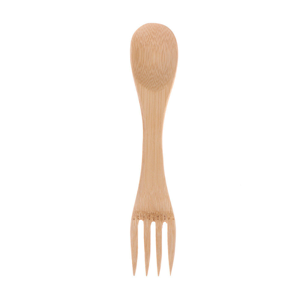 1pc Wooden Spoon Forks Set Wood Cutlery Coffee Tea Spoon Salad Fruit For.l8