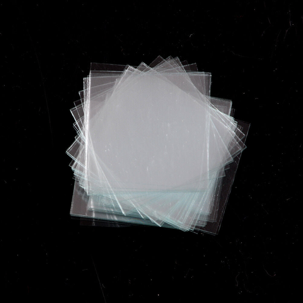 100 pcs Glass Micro Cover Slips 18x18mm - Microscope Slide Cover.l8