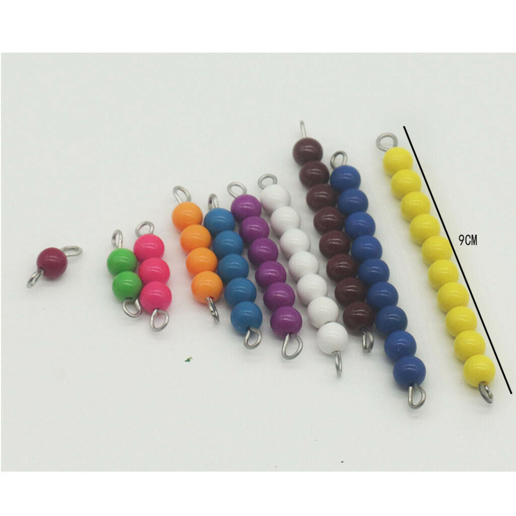 Math Materials 28pcs Couting Beads Bars without box for Preschool
