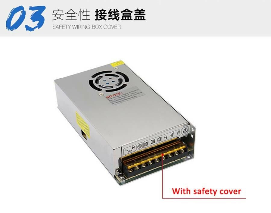 24V 10A 240W Regulated Switching Power Supply Transformer PSU DC Built-in Fan