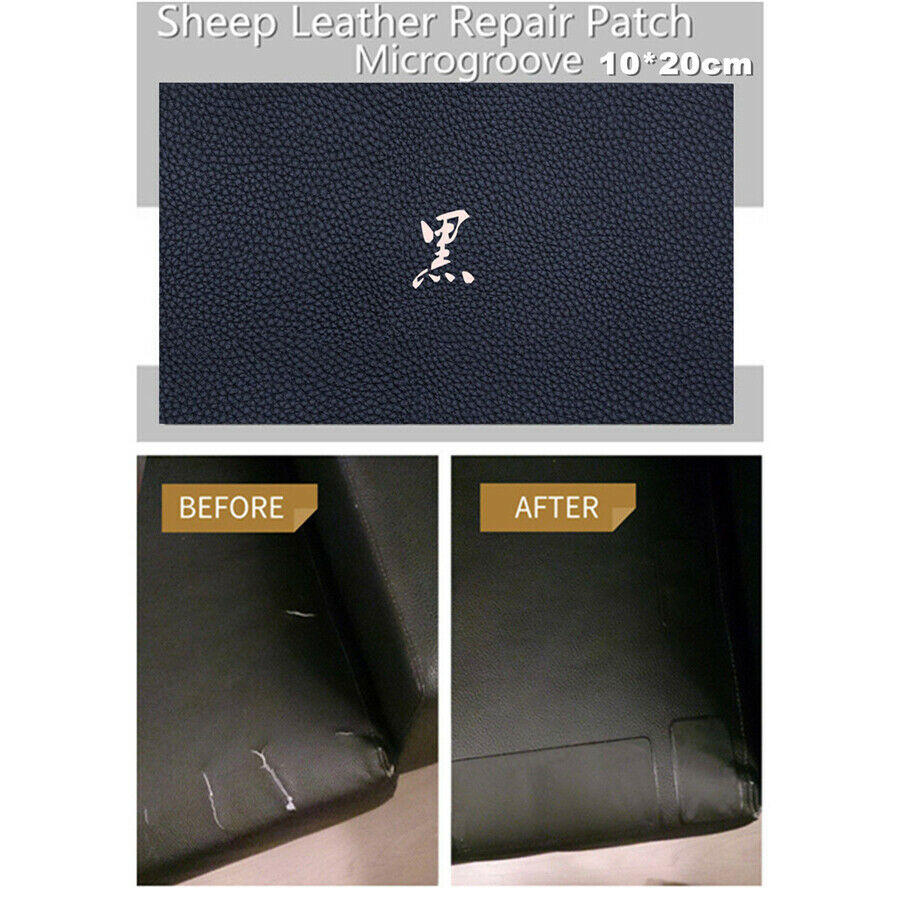 4 Pcs Leather Repair Patch Seat Cover Surface Repair Patch & Vinyl Adhesive