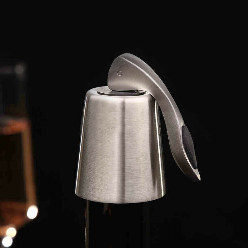 Stainless Steel Champagne Vacuum Stopper Saver Sealed Cap Bottle Club Bar Wine