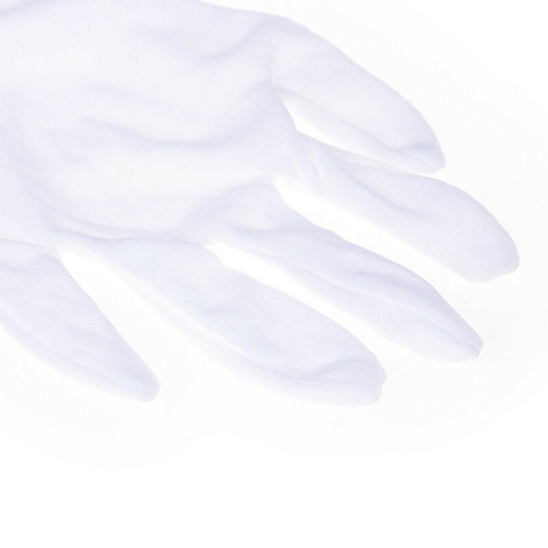 1Pair Hip hop Performance White Gloves Cotton Magician Costume Party Hall.l8