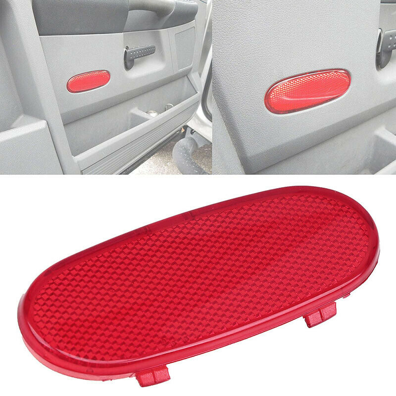 1x Front Door Panel Reflector Red Light For Dodge Ram 1500 2500 3500 Durango