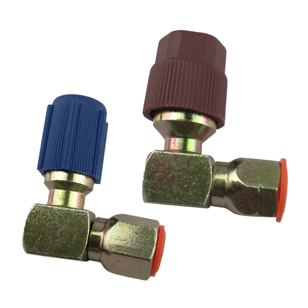 3/8 inch high + 7/16 inch low pressure R134A quick coupling plug adapter car